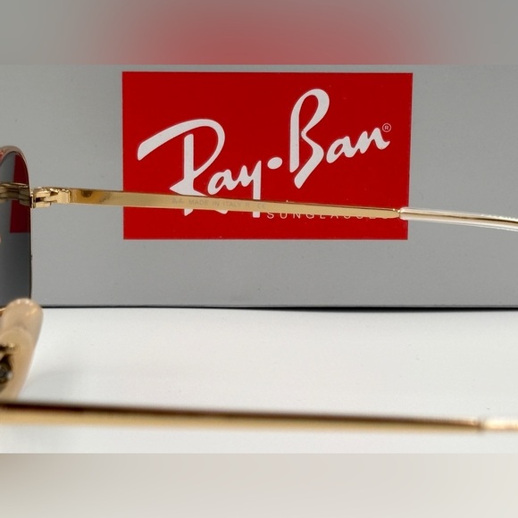 Ray-Ban Sunglasses Marshal II RB3648 Aviator Gold Hexagon Frame Light Blue 360 - Picture 10 of 15